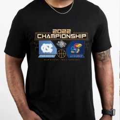 NCAA 2022 National Championship Kansas Jayhawks vs North Carolina Tar Heels March Madness Basketball Unisex T-Shirt
