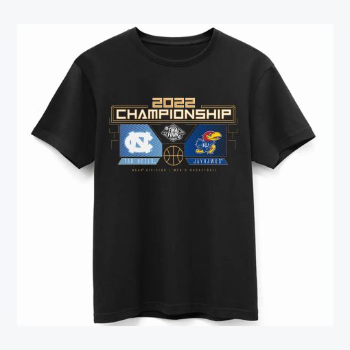 NCAA 2022 National Championship Kansas Jayhawks vs North Carolina Tar Heels March Madness Basketball Unisex T-Shirt