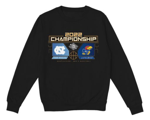 NCAA 2022 National Championship Kansas Jayhawks vs North Carolina Tar Heels March Madness Basketball Unisex T-Shirt