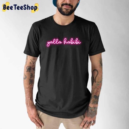 Neon Pink Habibi Arabic Unisex T-Shirt