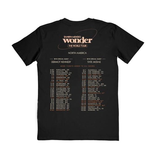 Shawn Mendes Wonder The World Tour 2022 Unisex T-Shirt