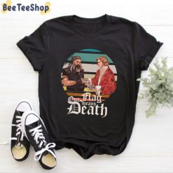 Stede And Blackbeard On Retro Sunset Our Flag Means Death Unisex T-Shirt