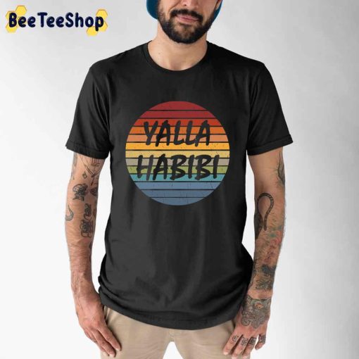 Yalla Habibi Retro Arabic Unisex T-Shirt