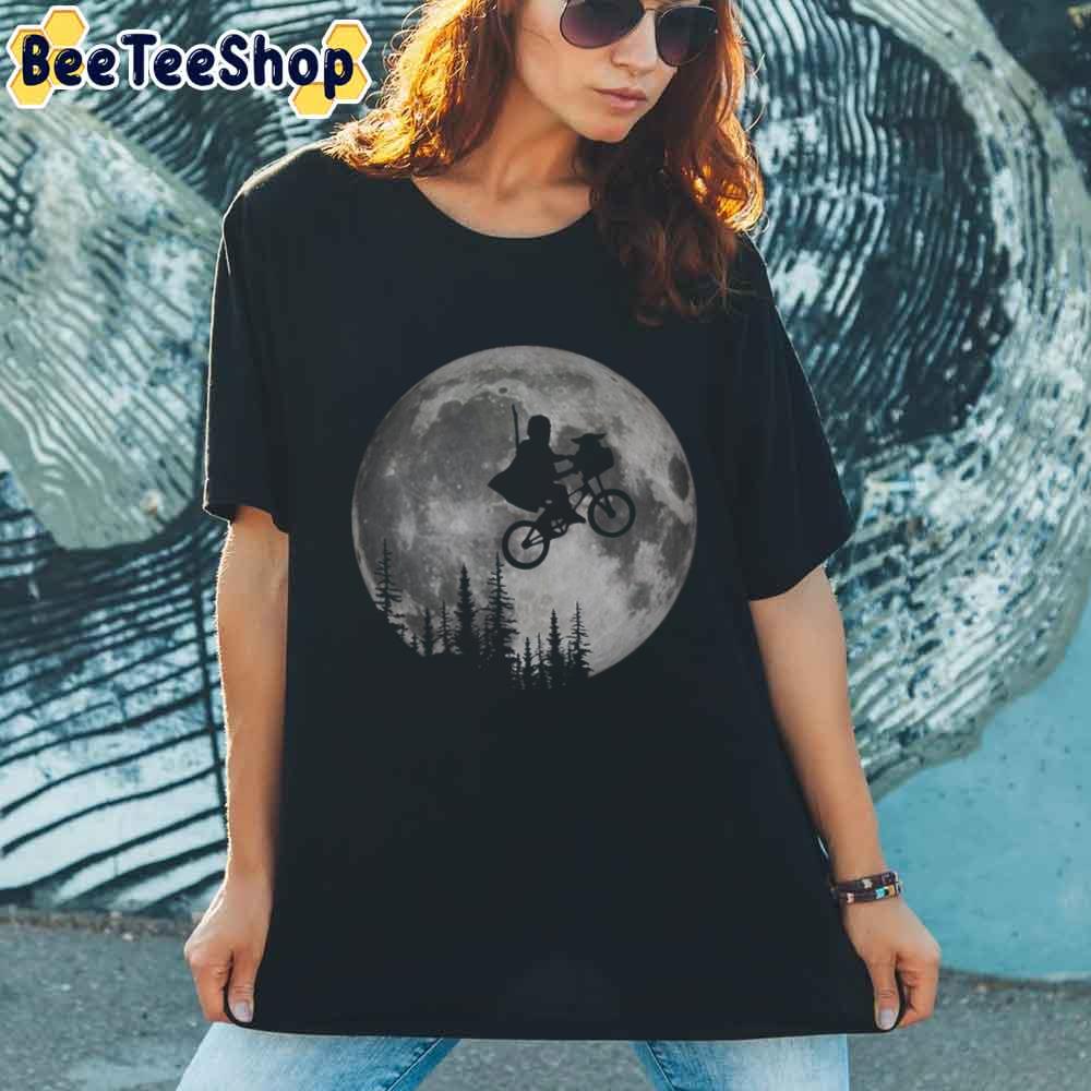 Across The Moon With Yoda Unisex T-Shirt