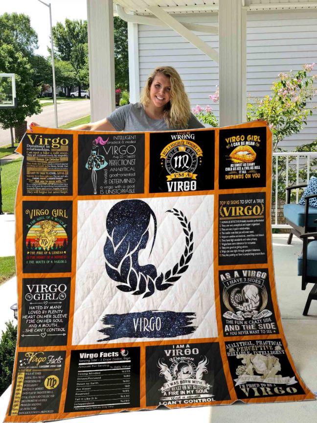 All About Virgo Quilt Blanket