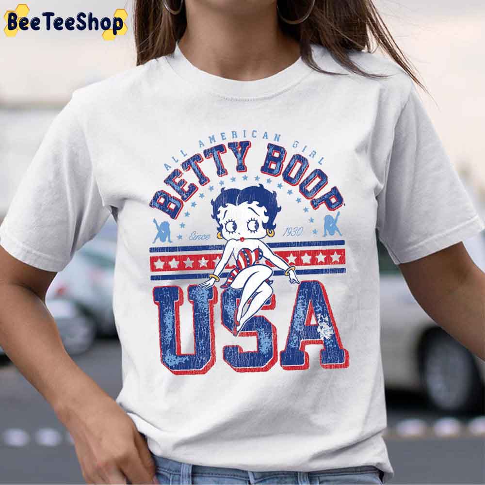 All American Girl Betty Boop Usa Sinc 1930 Unisex T-Shirt