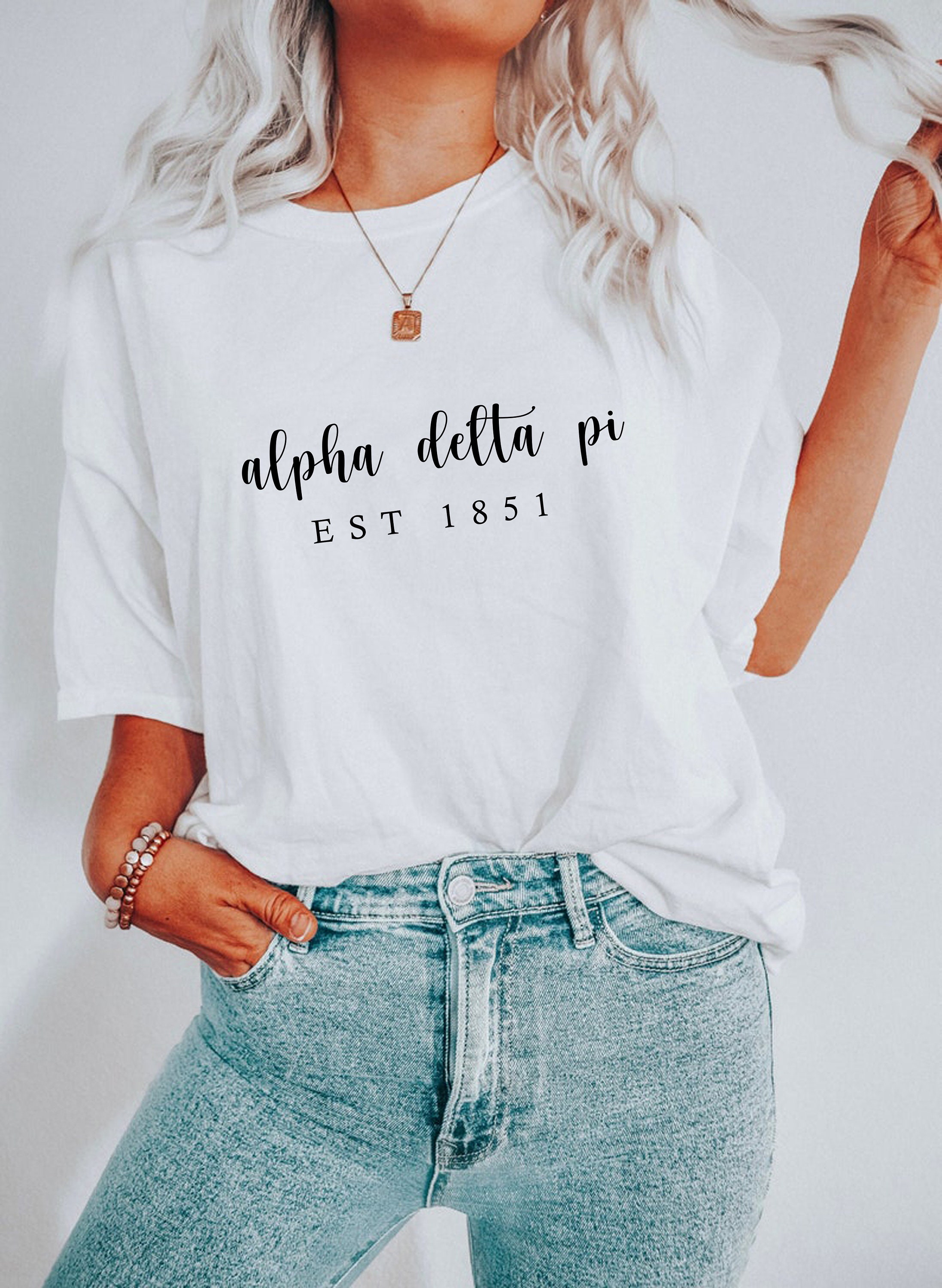 Alpha delta pi shirt sale