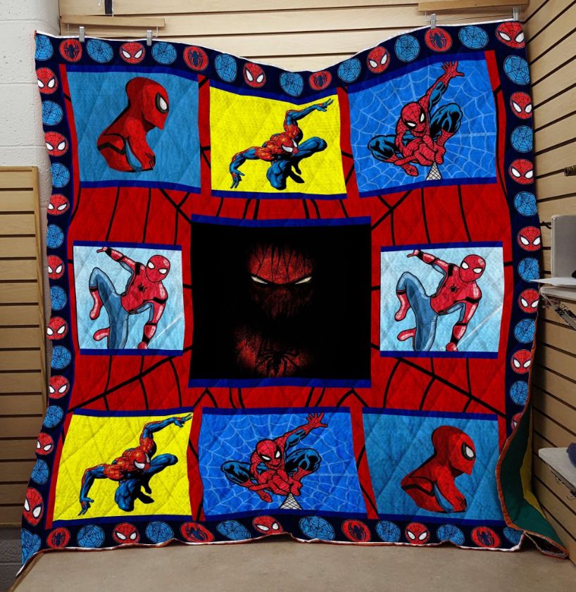 Annimation Spiderman Quilt Blanket