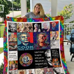 Anthony Bourdain Quilt Blanket