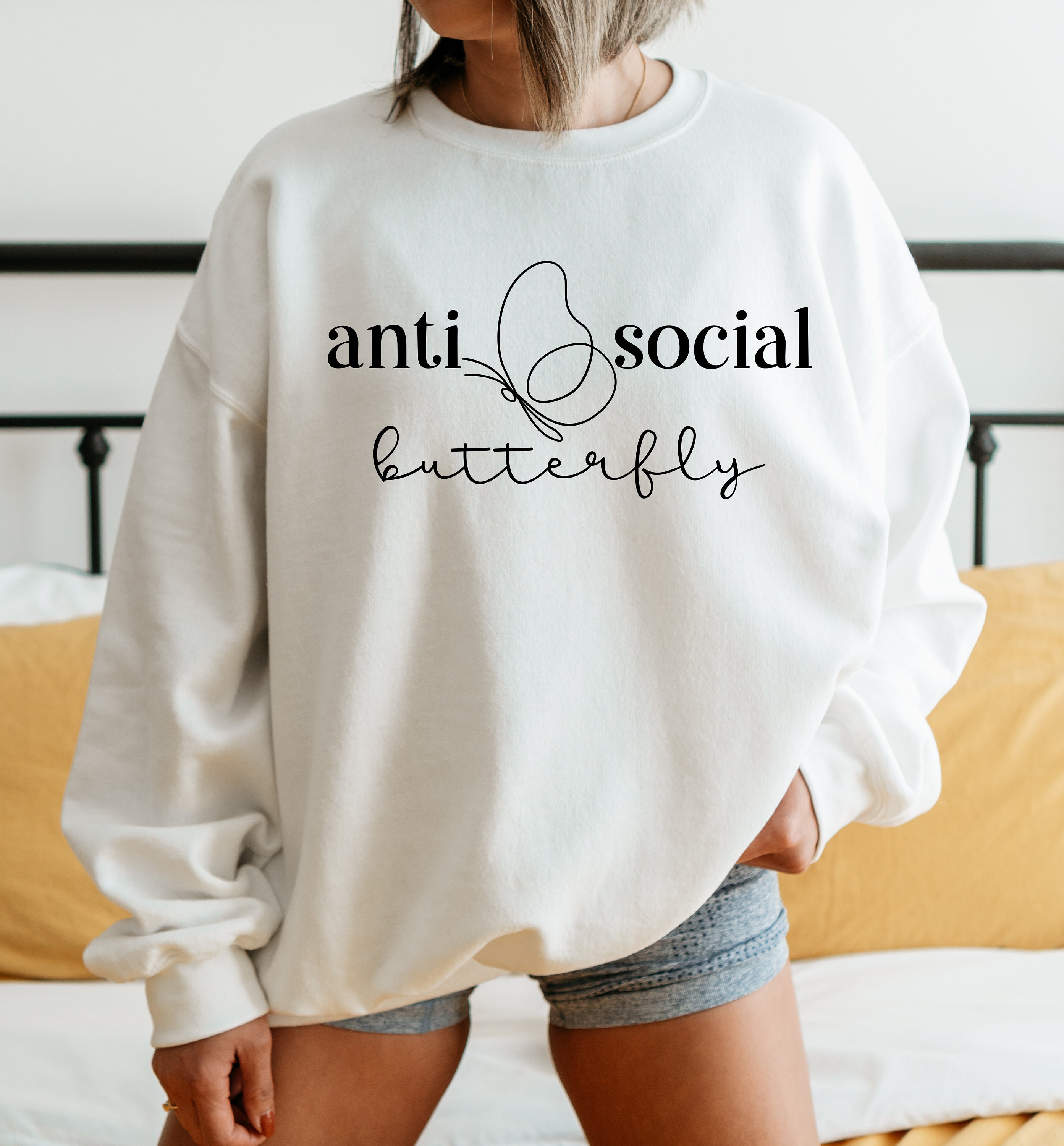 Anti Social Butterfly Unisex Sweatshirt