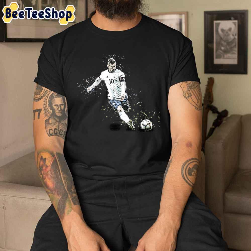 Argentine And Barcelona Hero Lionel Messi Football Unisex T-Shirt