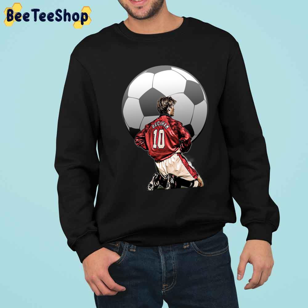 Art Beckham 10 Man Utd Football Unisex Sweatshirt