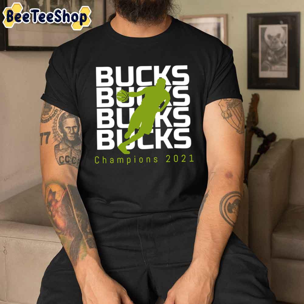 Art Championship 2021 Milwaukee Bucks Basketball Unisex T-Shirt