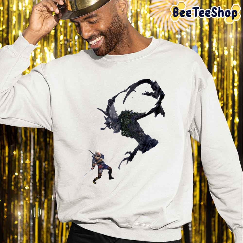 Art Duel Geralt Vs Leshen The Witcher Unisex Sweatshirt