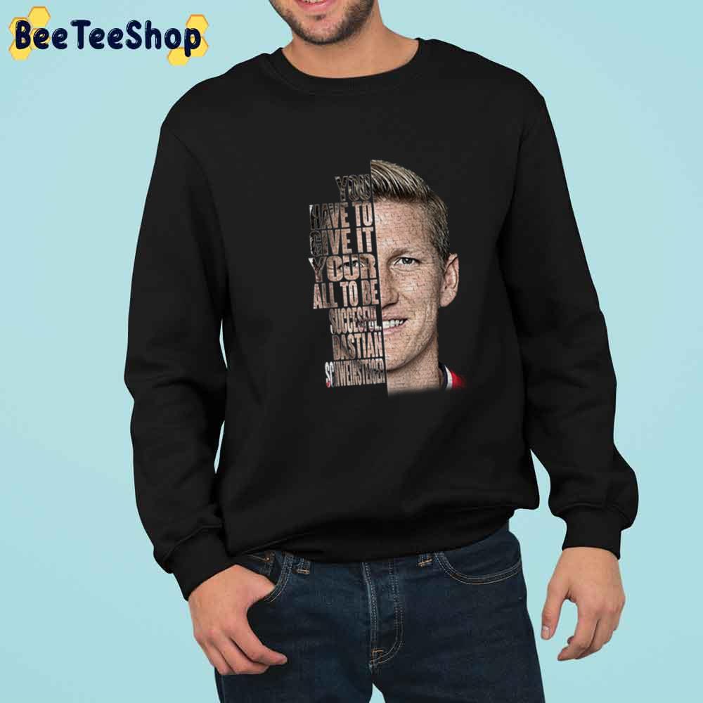 Art Text Bastian Schweinsteiger Football Unisex Sweatshirt