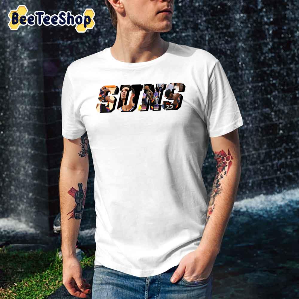 Art Text Collage Phoenix Suns Basketball Unisex T-Shirt