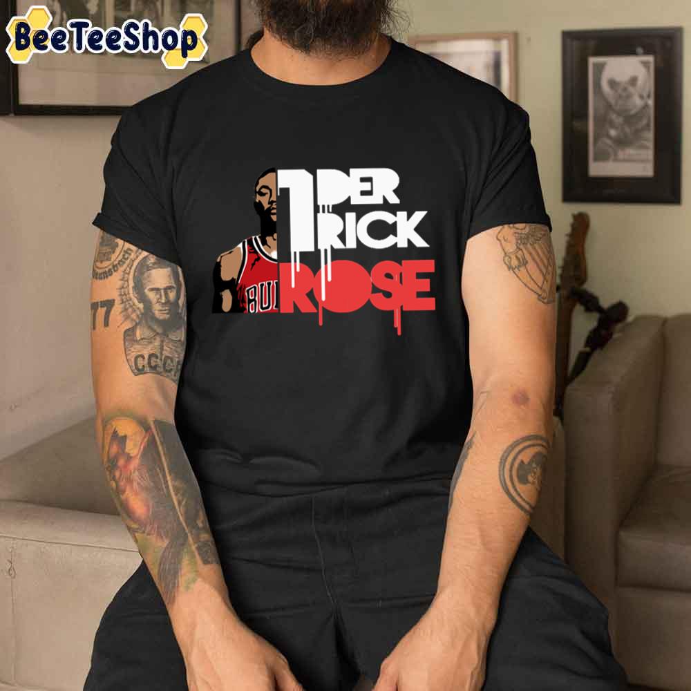 Art Text Derrick Rose Basketball Sport Unisex T-Shirt