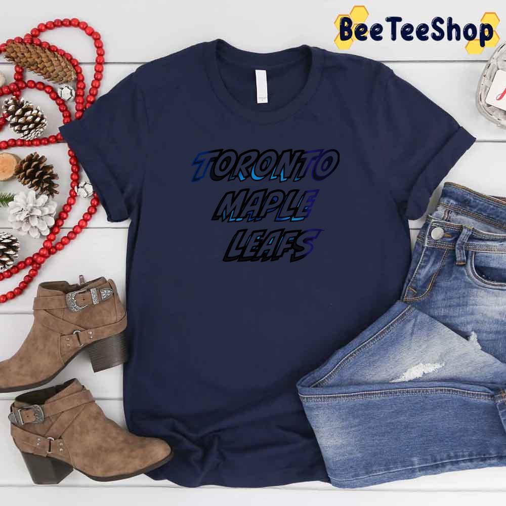 Art Text Design Toronto Maple Leafs Hockey Unisex T-Shirt