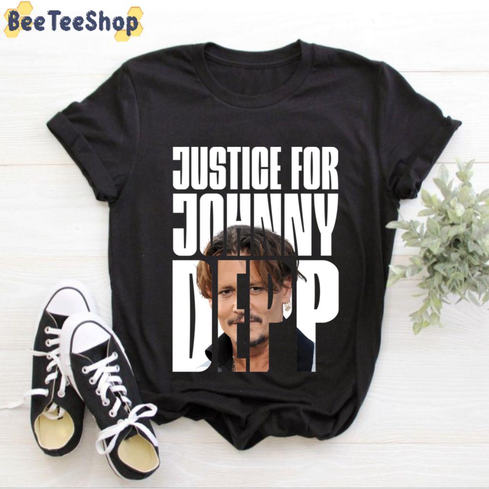 Art Text Justice For Johnny Depp Unisex T-Shirt