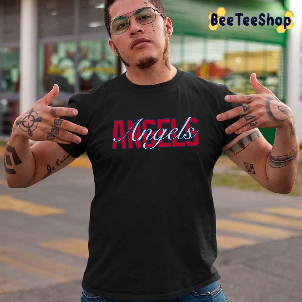 Art Text Los Angeles Angels Baseball Unisex T-Shirt