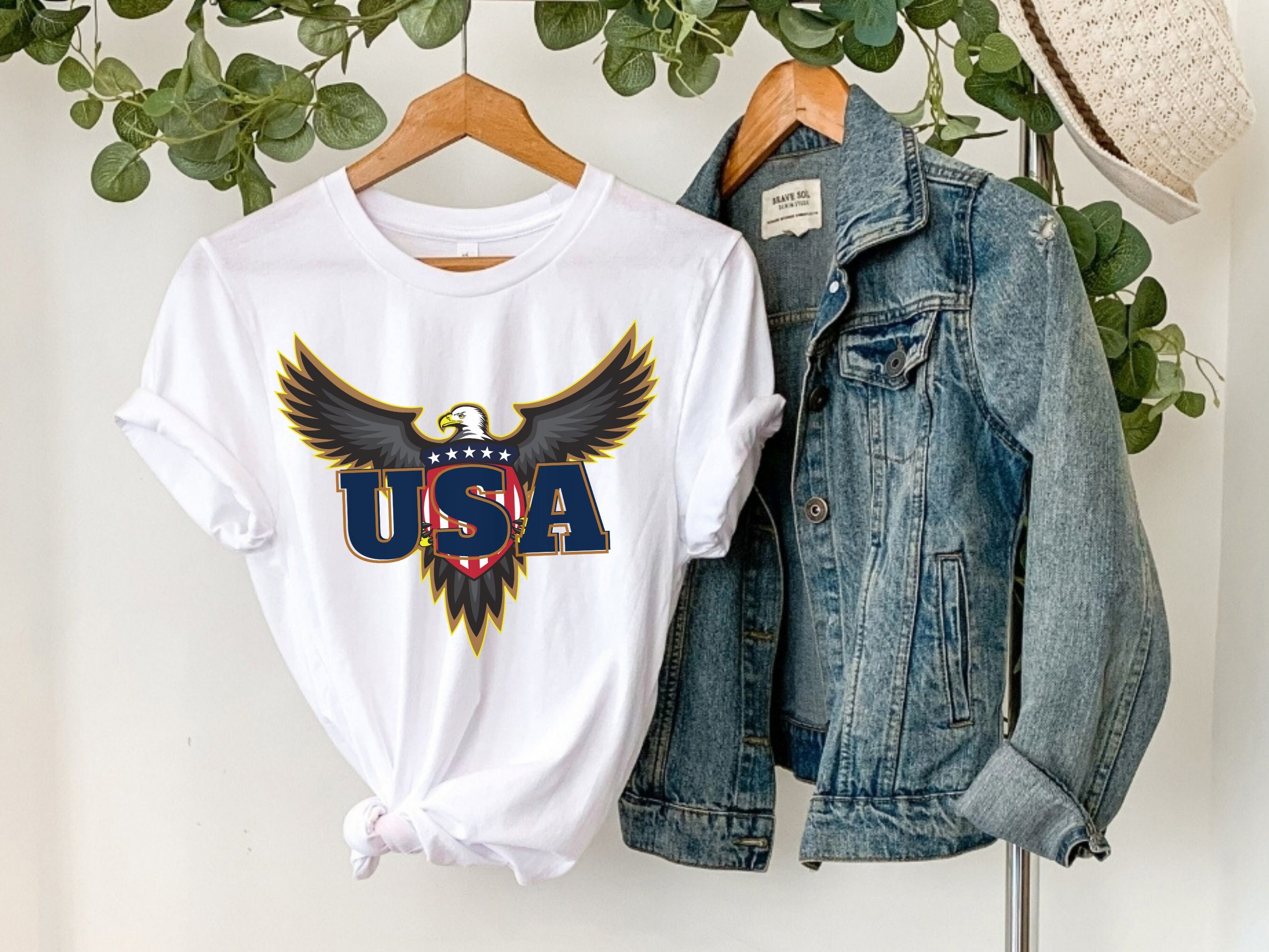 Art Usa Eagle Memorial Day Unisex T-Shirt