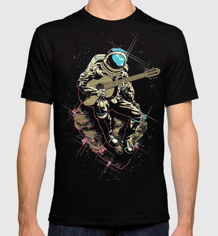 Astronaut Playing Guitar T-Shirt