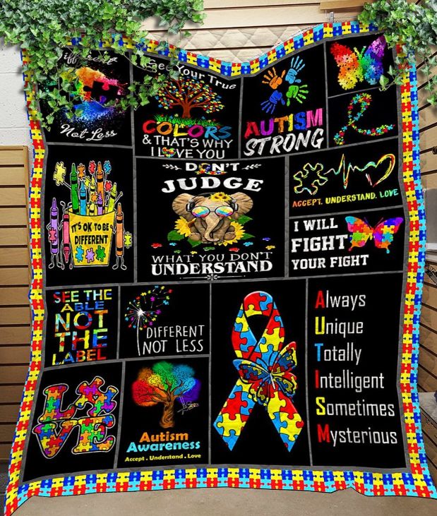 Autism Awareness Fleece Blanket