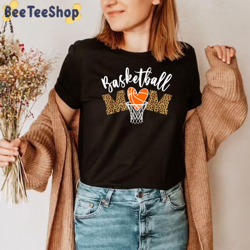 Basketball Mom Cute Novelty Distressed Unisex T-Shirt