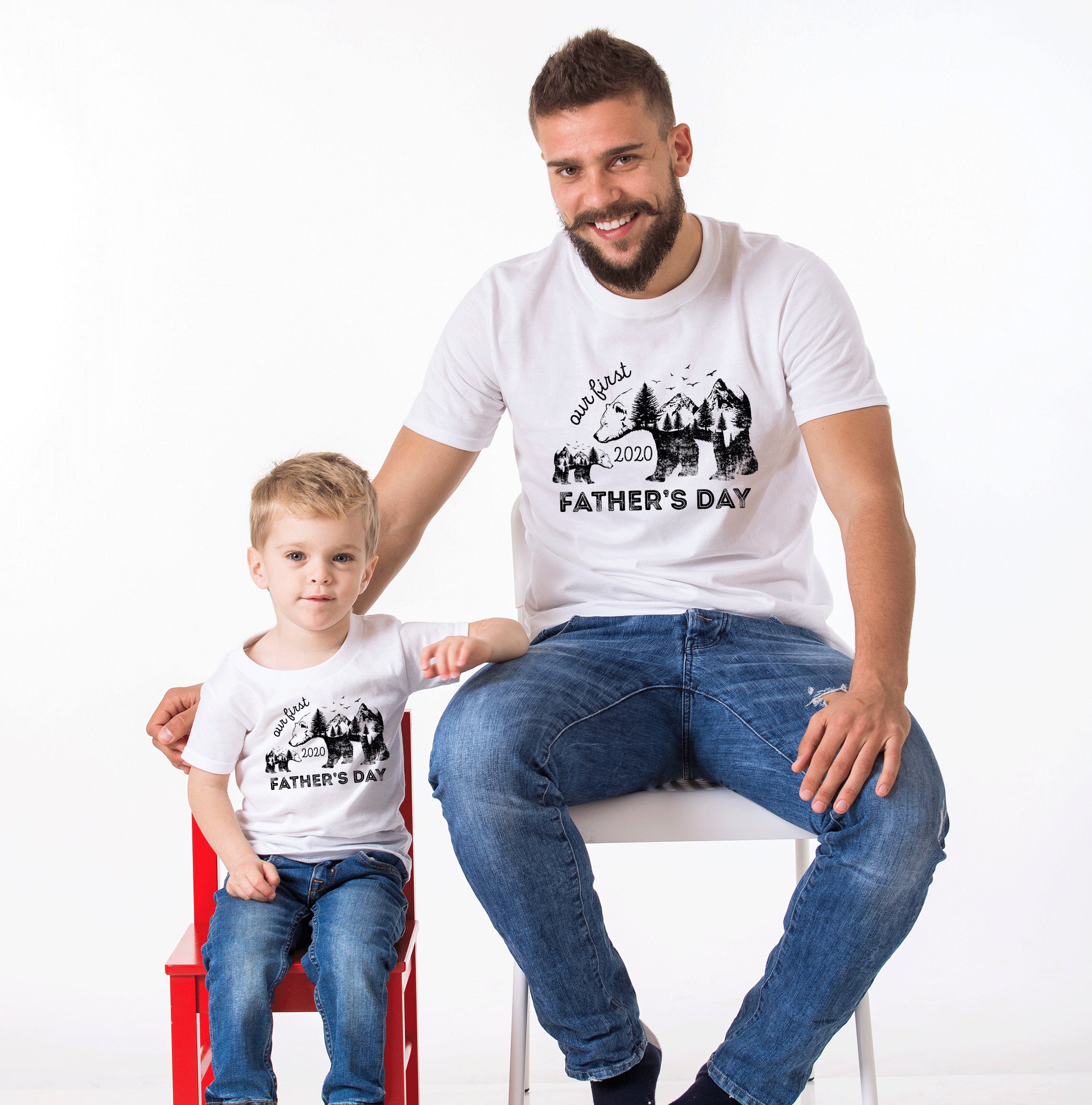 Bear Daddy Our First Father’s 2020 Happy Father’s Day Unisex T-Shirt