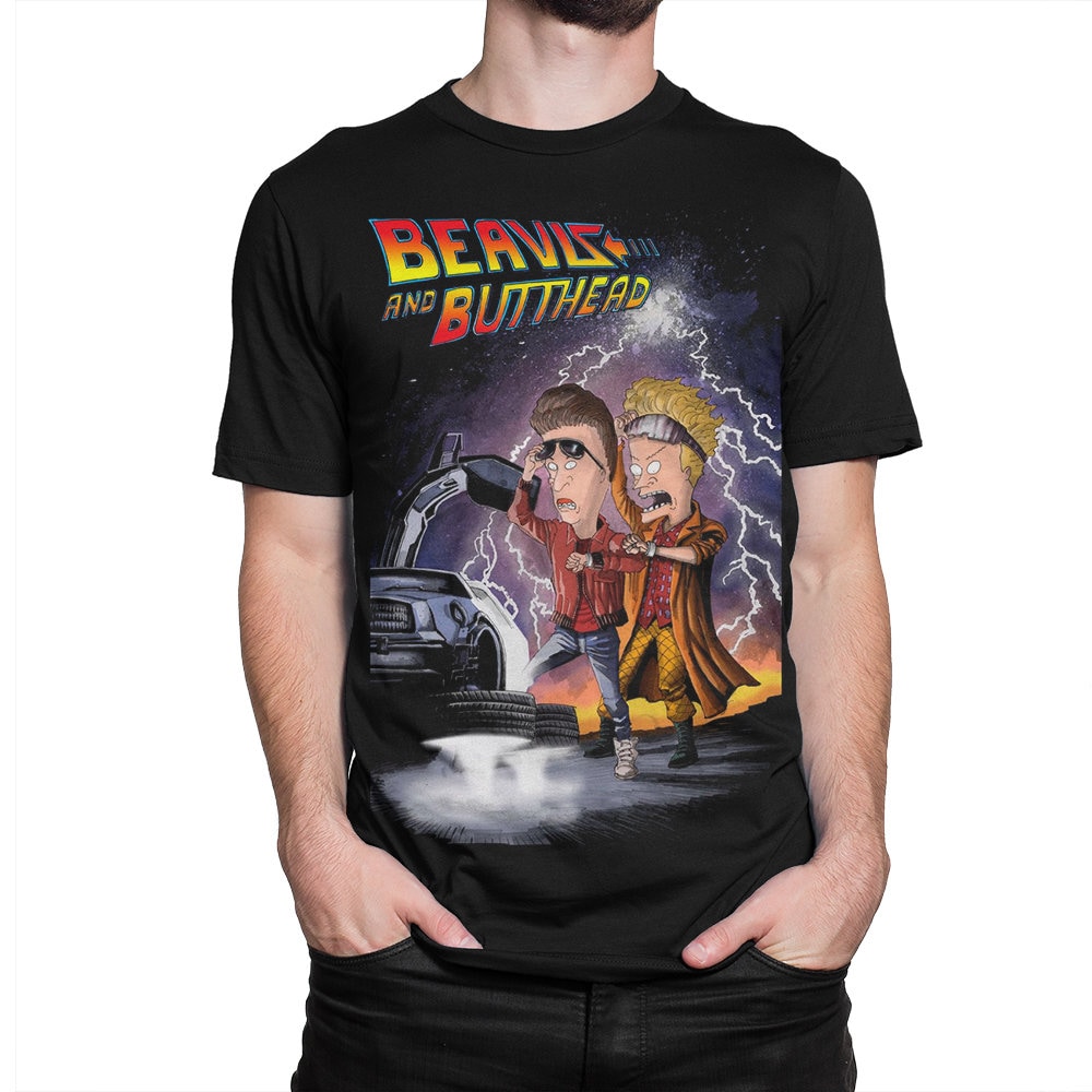 Beavis And Butt-Head Back To The Future Mashup T-Shirt