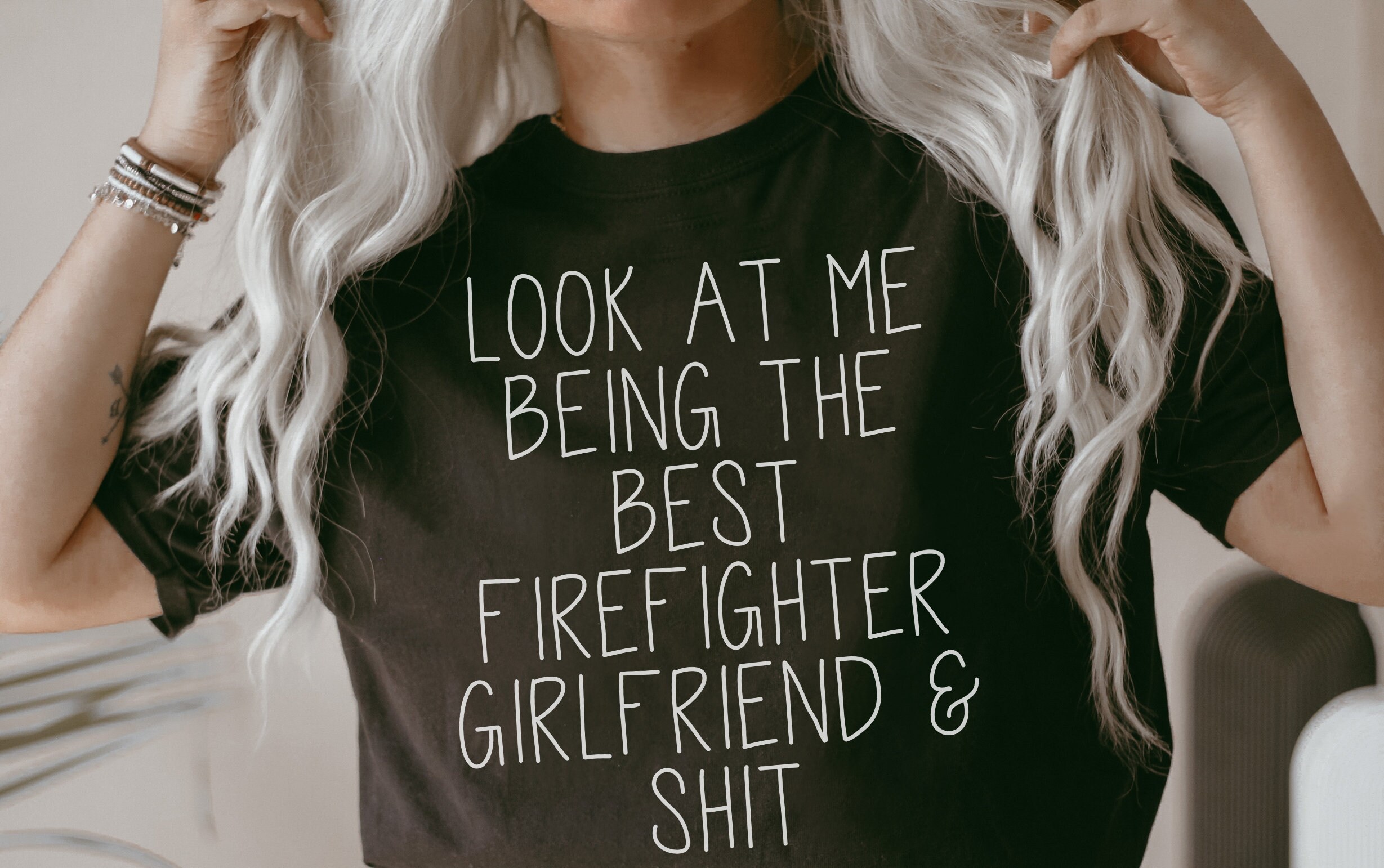 Being The Best Firefighter Girlfriend Unisex T-Shirt