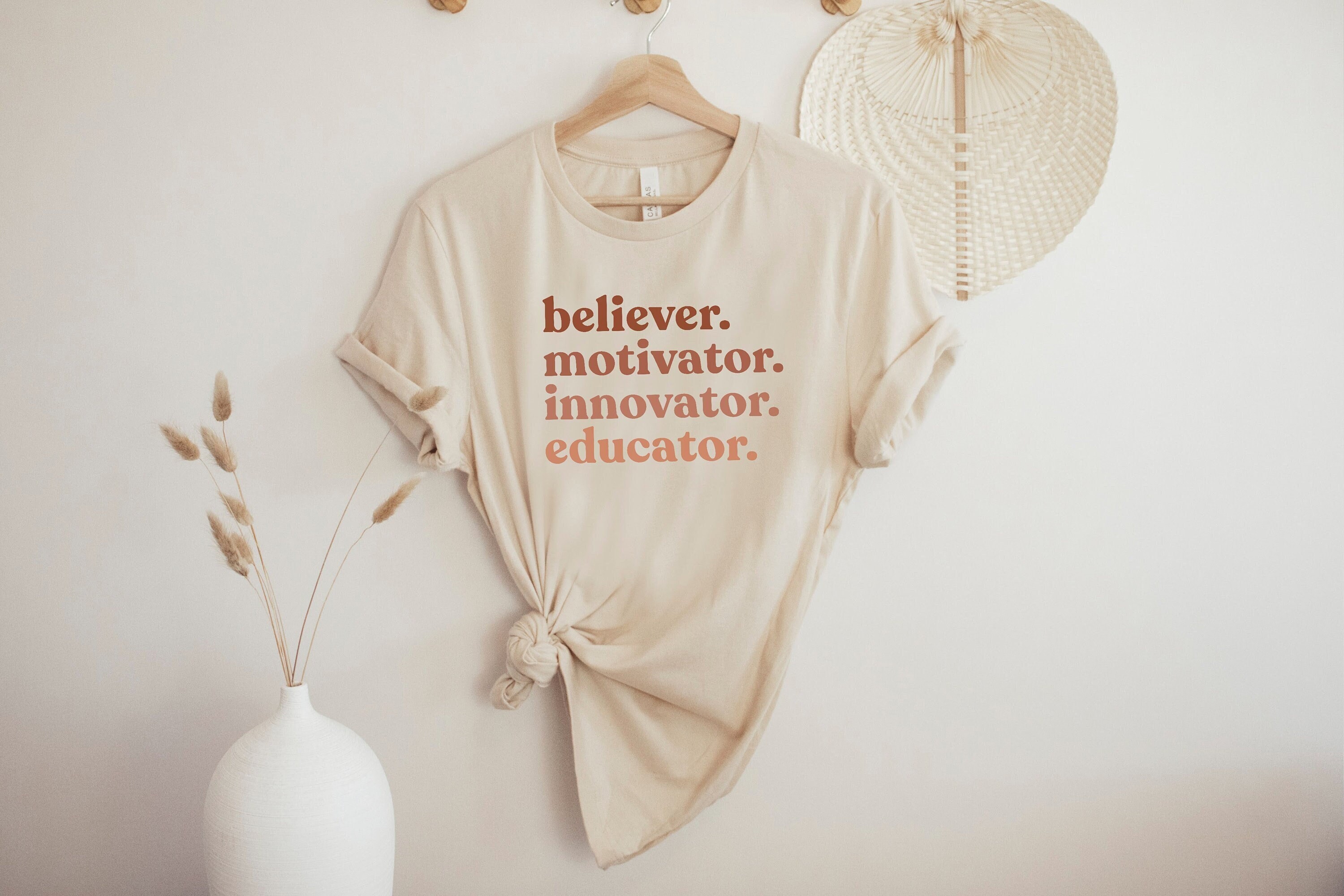 Believer Motivator Innovator Educator Teacher Unisex T-Shirt