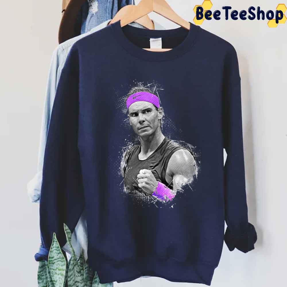 Black And Purple Style Rafael Nadal Tennis Player Unisex Sweatshirt