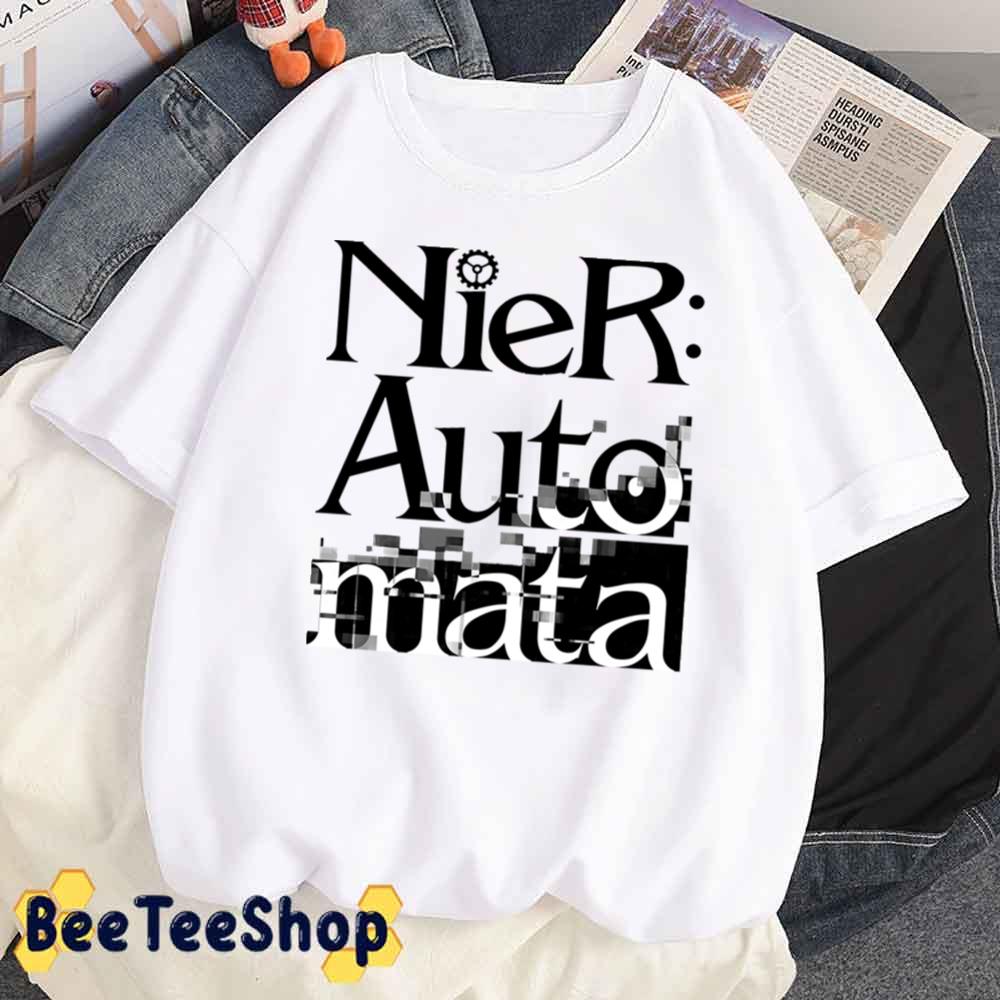 Black And White Art Text Nier Automata Unisex T-Shirt