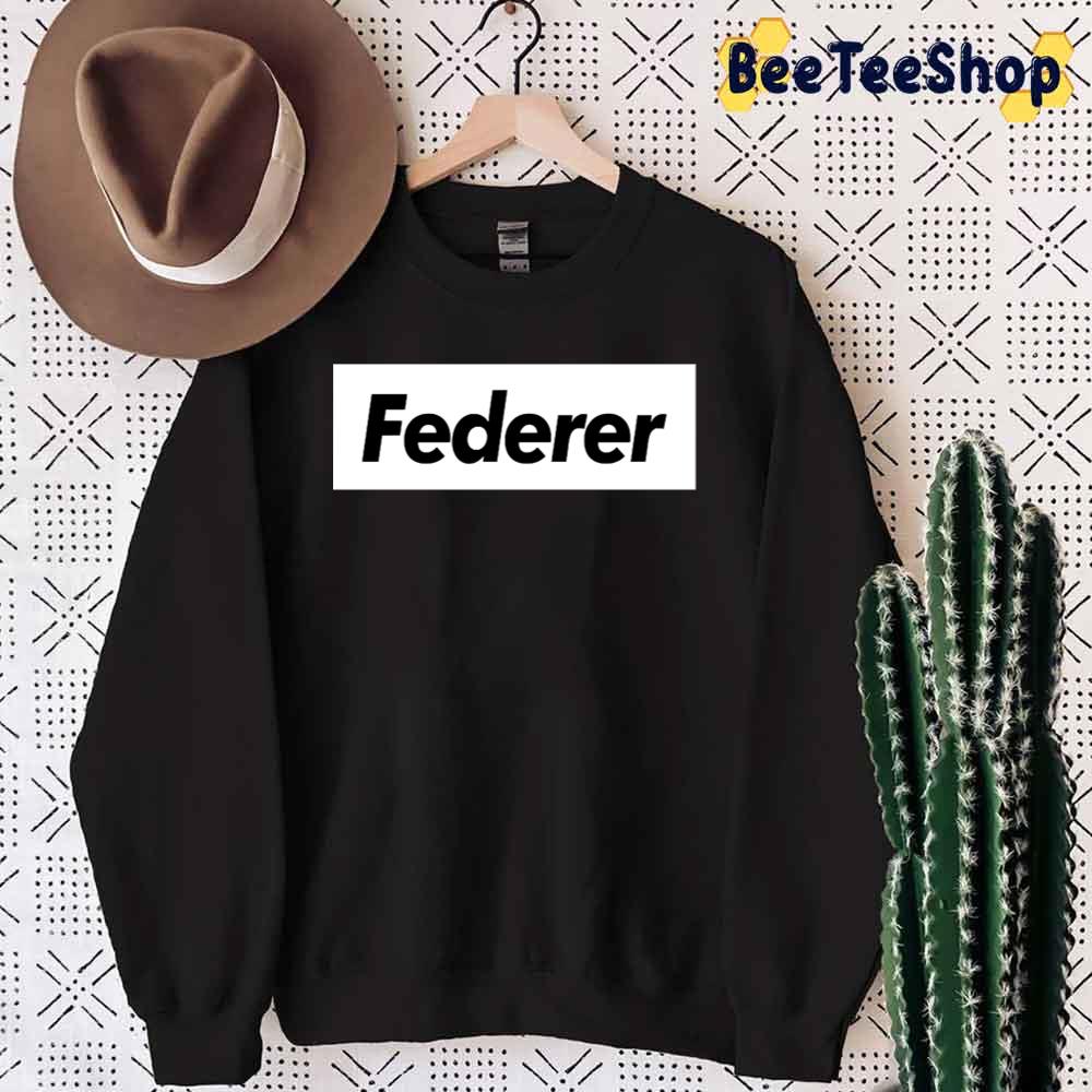 Black And White Roger Federer Unisex Sweatshirt