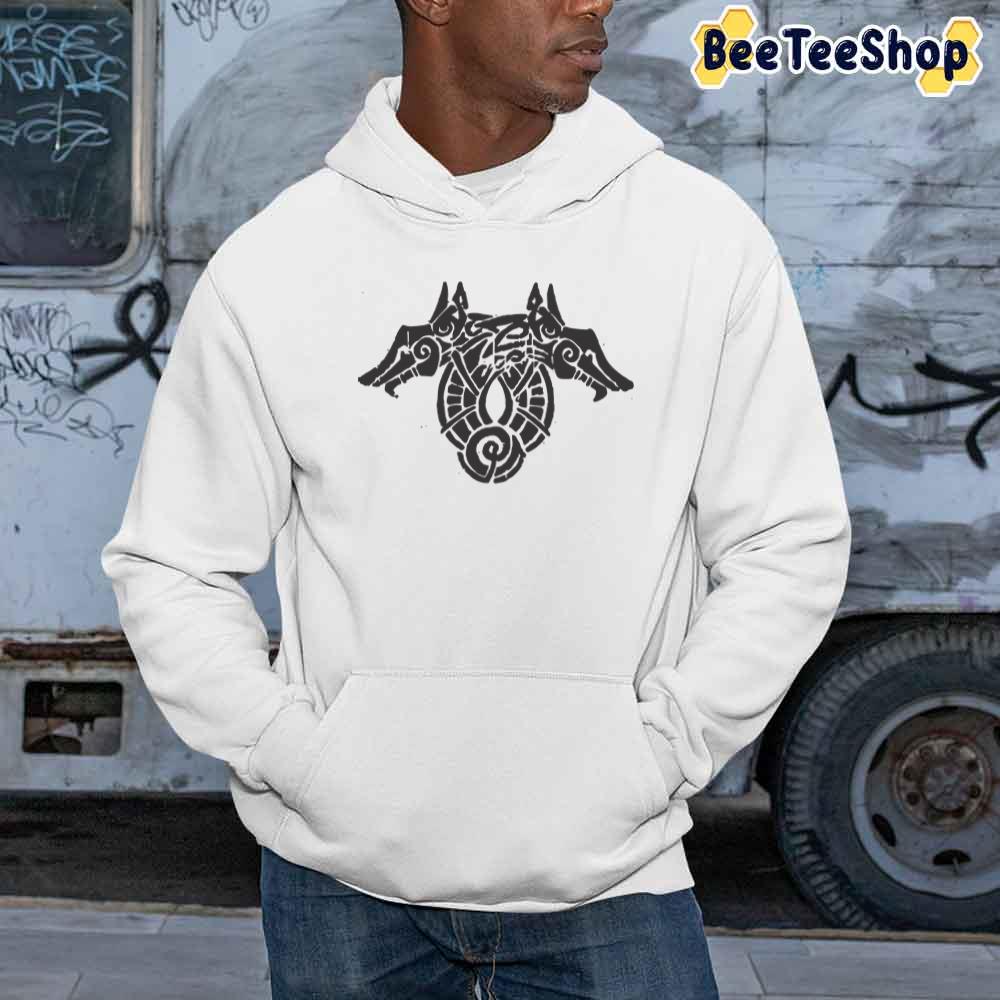 Black Design Viking Valhalla Game Unisex Hoodie