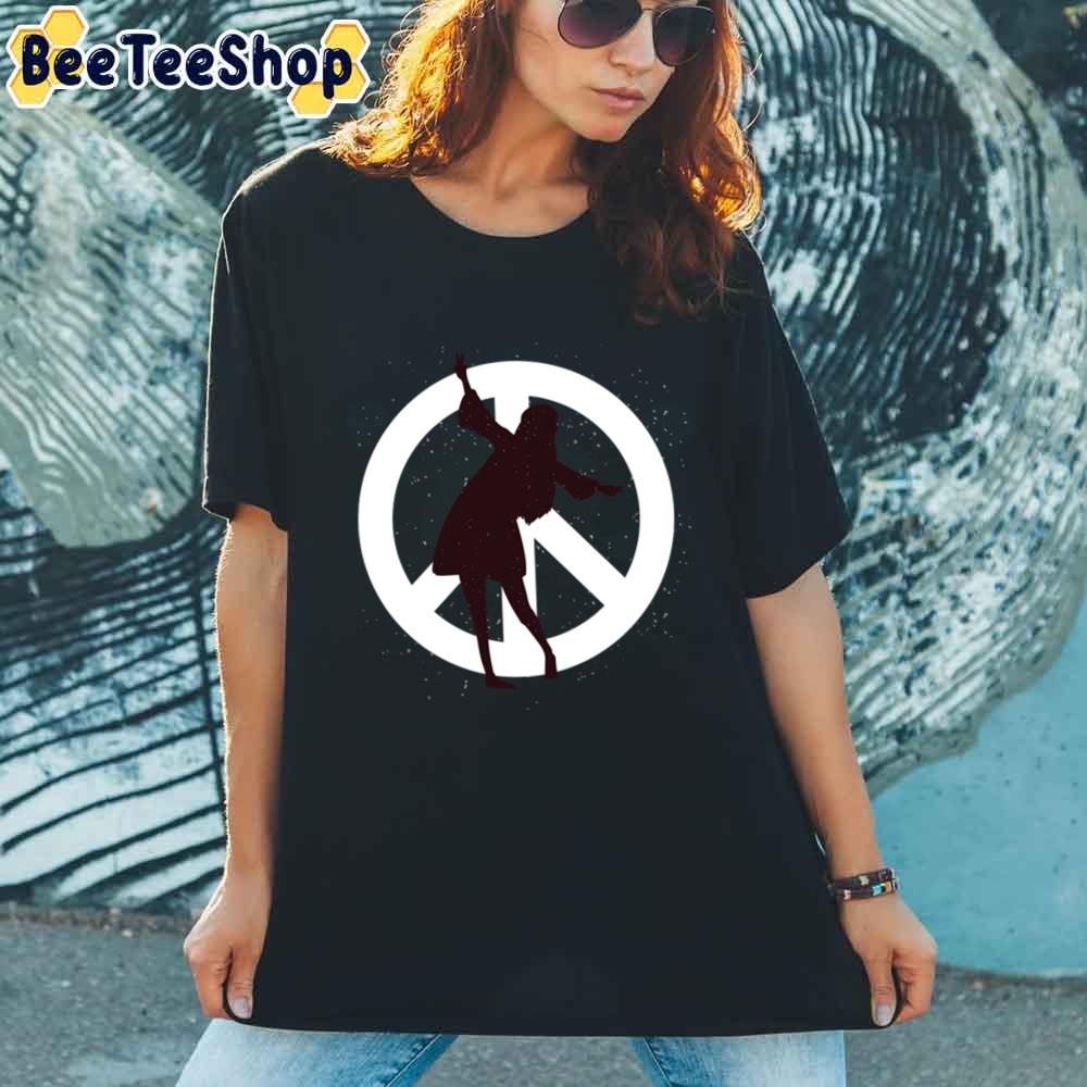 Black Girl Peace Hippie Unisex T-Shirt