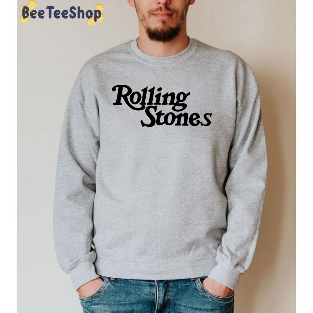 Black Text Style The Rolling Stones Rock And Roll Unisex Sweatshirt