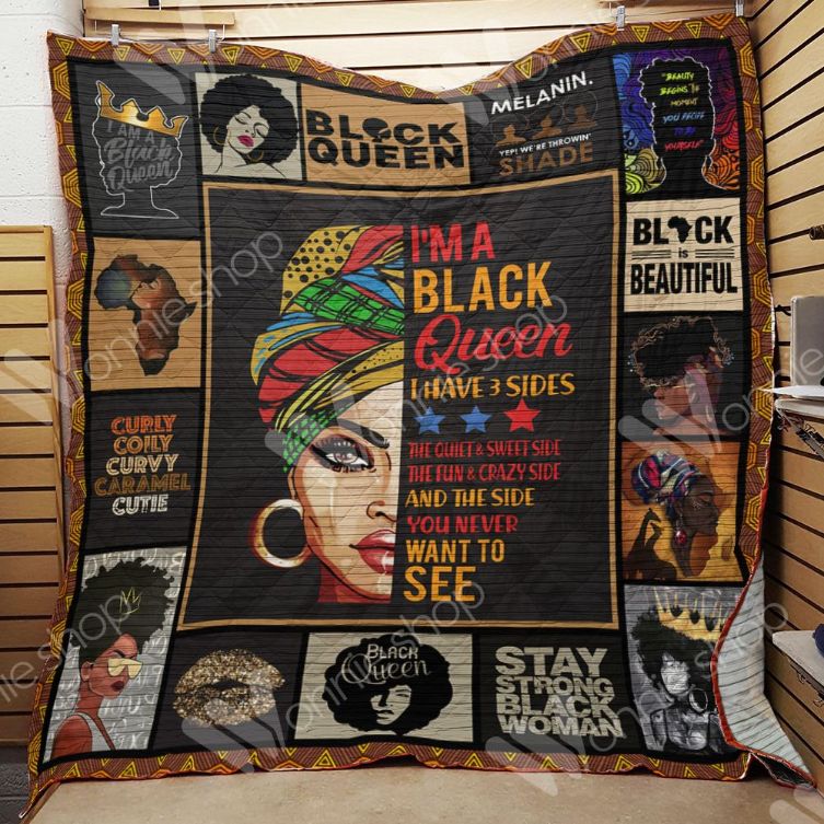 Black Women The Quiet And Sweet Side Quilt Blanket