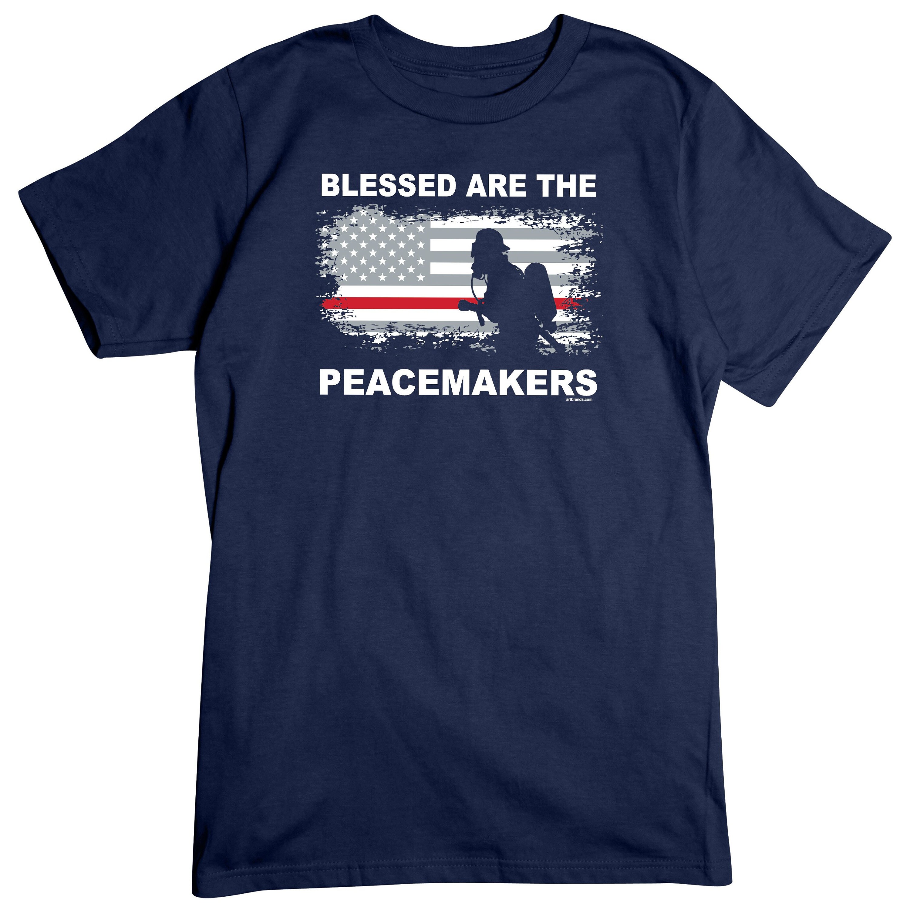 Blessed Are Ther Peacemakers Firefighter Unisex T-Shirt