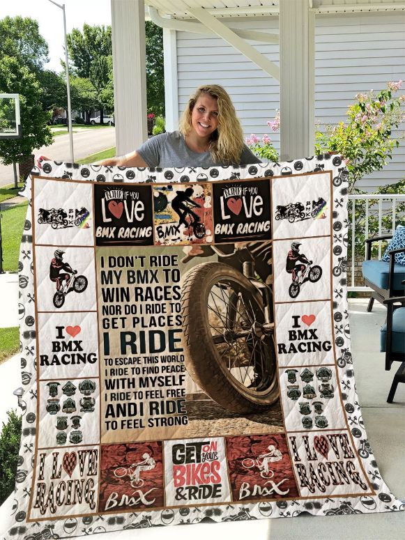 Bmx Racing 1 Quilt Blanket