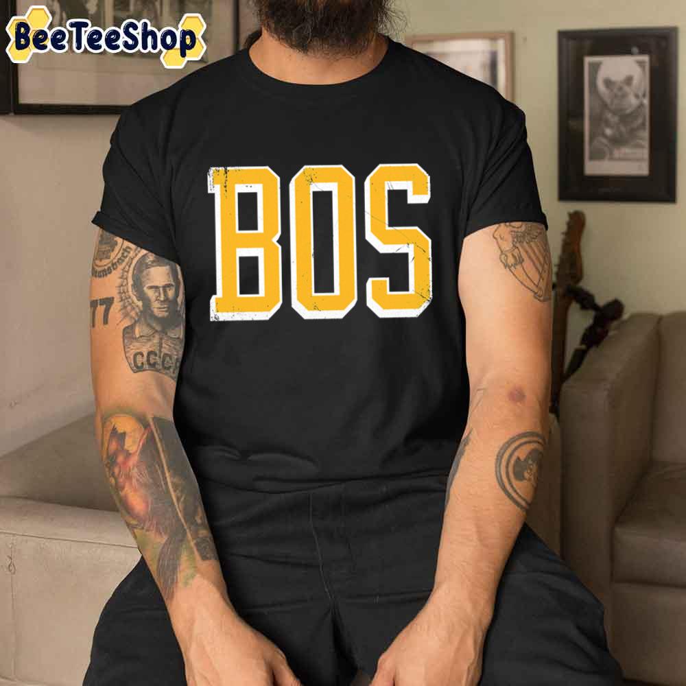 Bos Block Abv 7 Boston Bruins Hockey Unisex T-Shirt