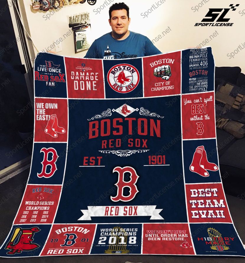 Boston Red Sox 17 Quilt Blanket