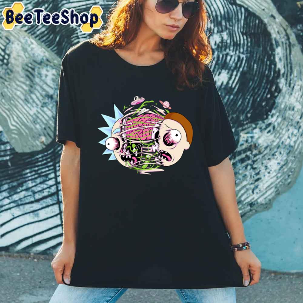 Broken Head Rick And Morty unisex T-Shirt