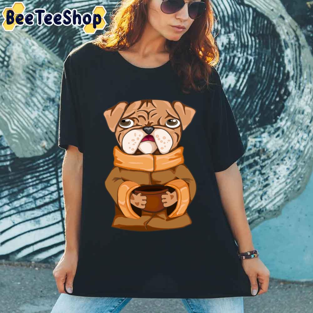 Bulldog Cute And Lovely Funny Dog Mix Yoda Unisex T-Shirt