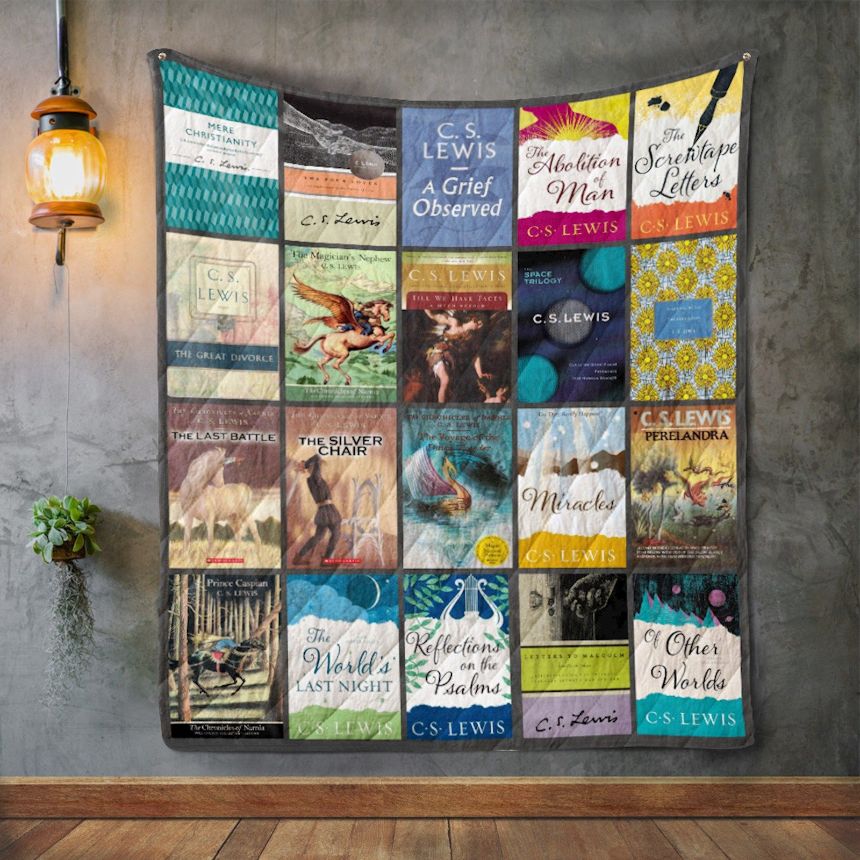 C. S. Lewis Books Quilt Blanket