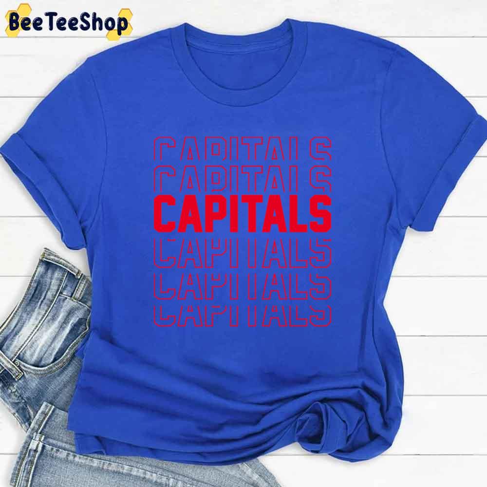 Capitals Repeat Red Hockey Unisex T-Shirt