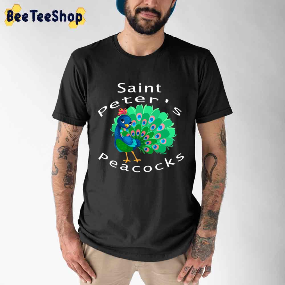 Cartoon Style Saint Peter’s Peacocks Women’s Basketball Unisex T-Shirt