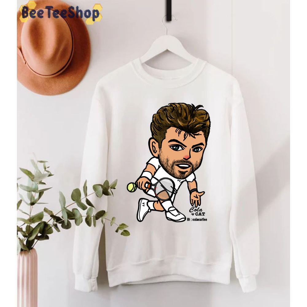 Cartoon Style Stanislas Wawrinka Tennis Unisex Sweatshirt