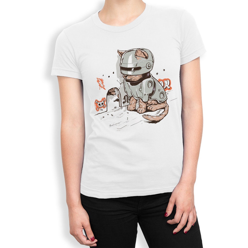 Cat Robocop T-Shirt